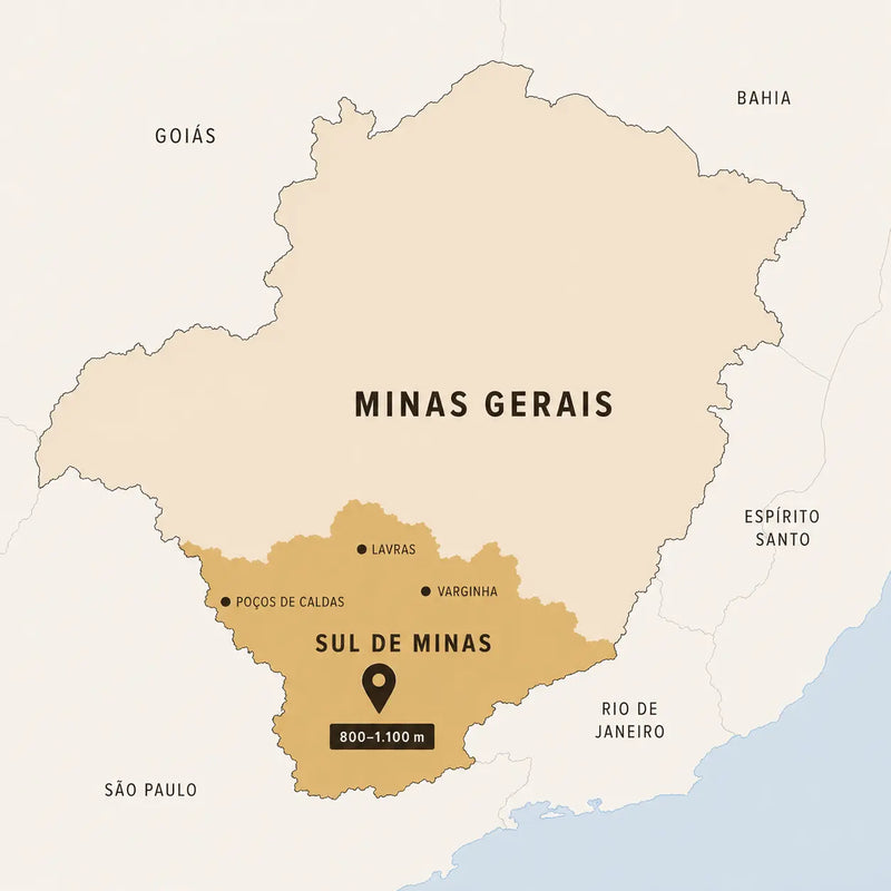 Herkunftskarte Brasilien