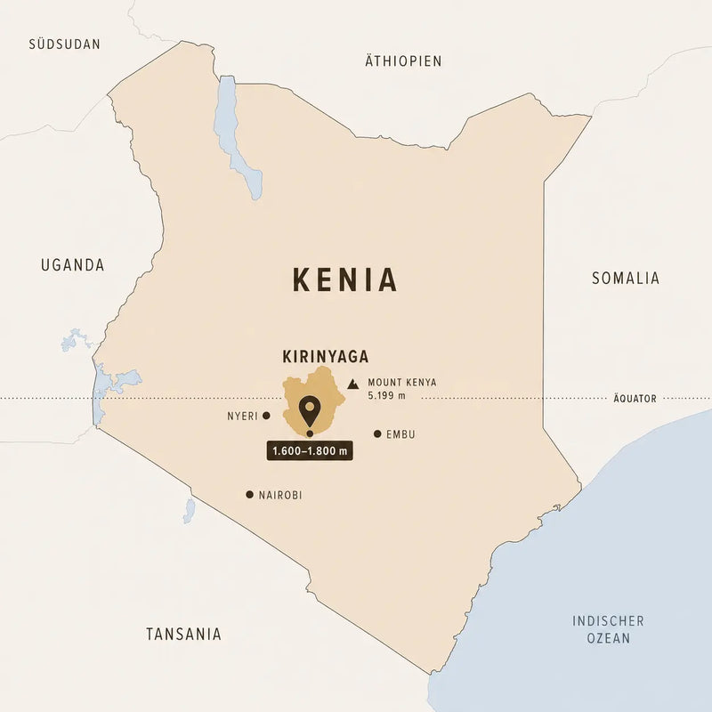 Herkunftskarte Kenia
